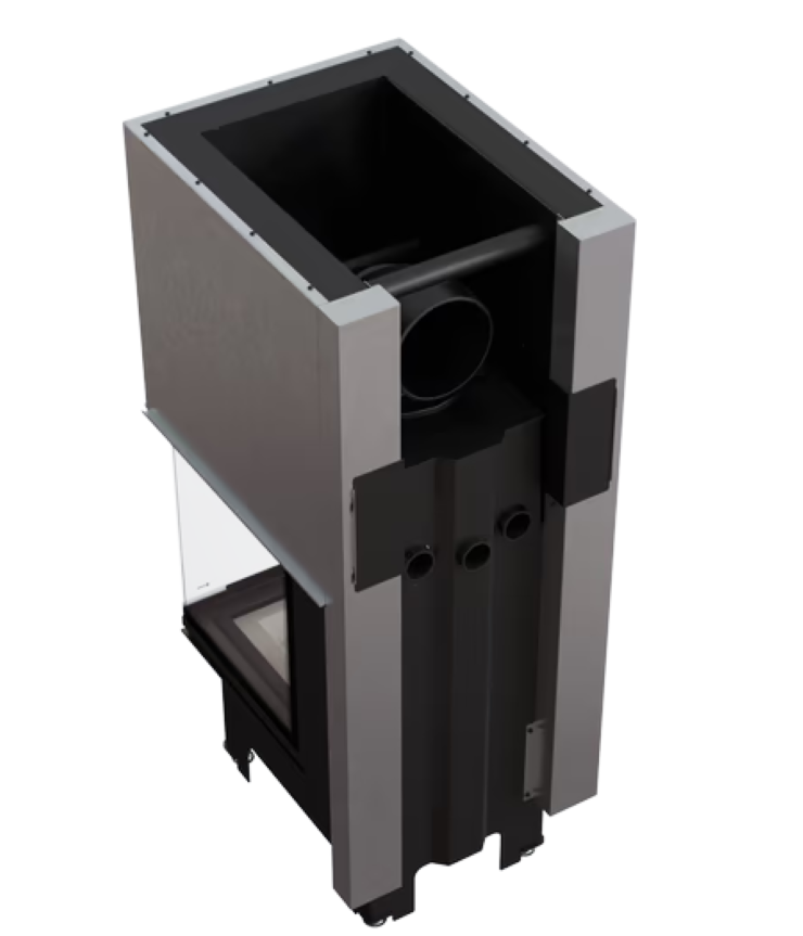 Bricosol Chimenea De Leña Kratki Nbc 500/500 8 Kw Ø 200 Puerta Elevable_3
