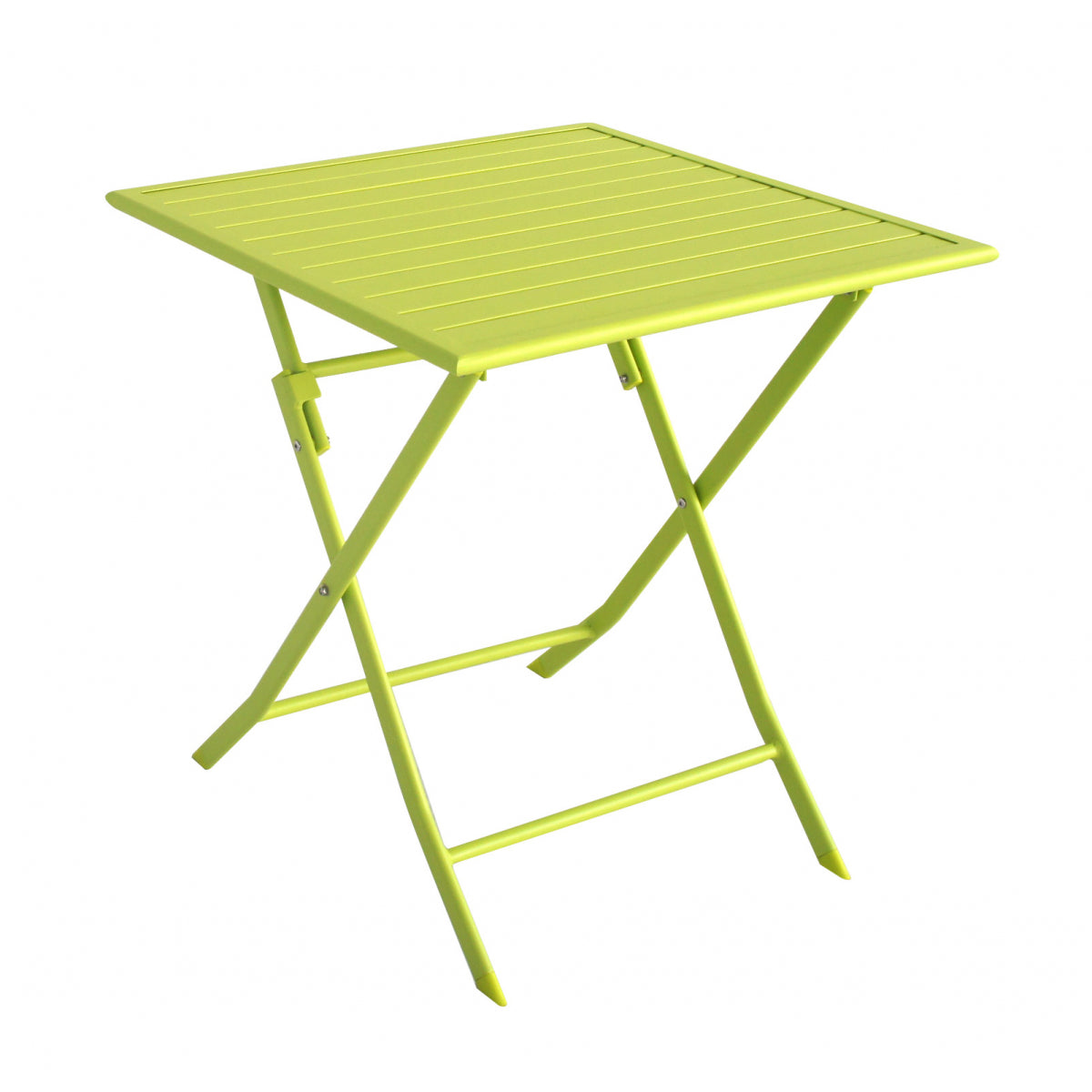 Mesa De Jardín Cuadrada Plegable Para 2 Personas 69x69x72cm- Muebles De Jardín_0