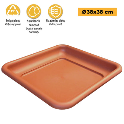 Platillo Para Maceta Maxi 38 Cm Terracota