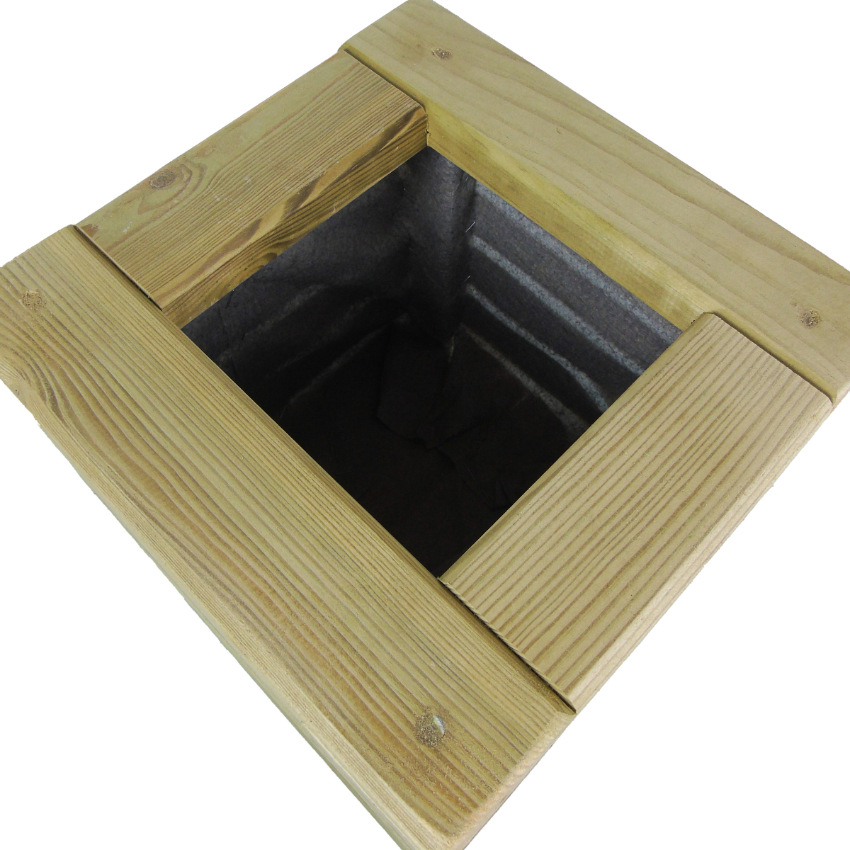 Jardinera Luxe De Madera Tratada Vidahuerto 60x60x60 Cm._4