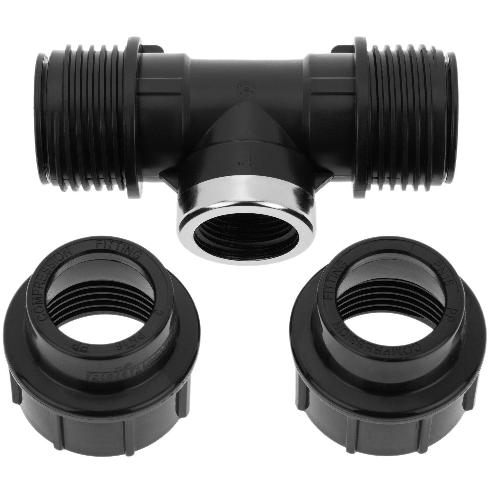 Pack De 5 Unidades Conexión T Con Rosca Hembra De Polietileno 25 Mm X 3/4“ Para Sistema De Riego_2