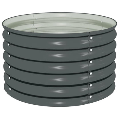 Arriate De Acero Galvanizado Gris 80x80x44 Cm_0