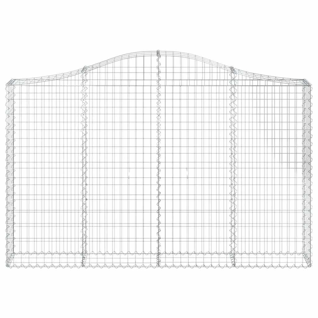 Cestas De Gaviones 2 Uds Forma De Arco Hierro 200x30x120/140cm_3