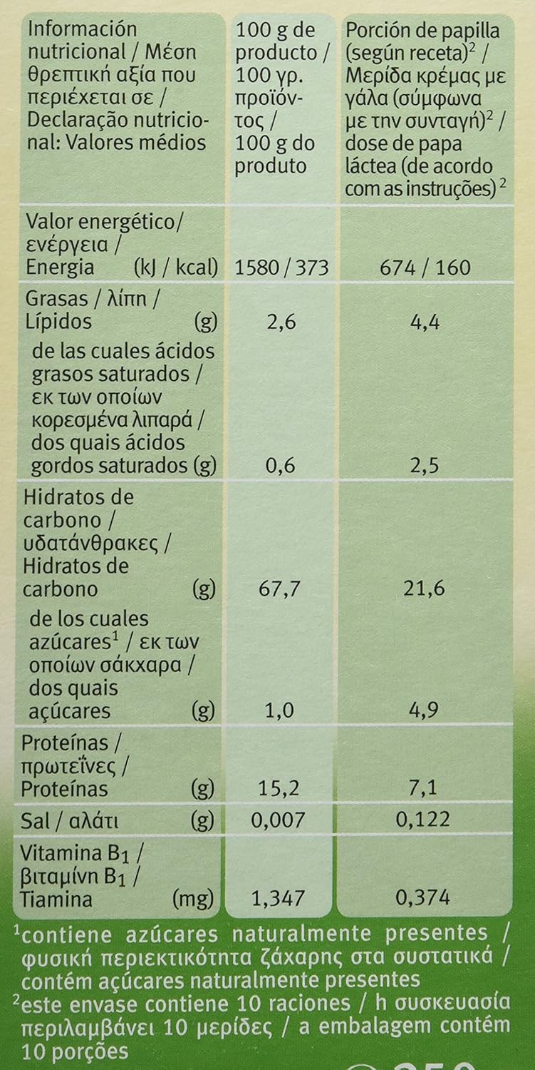 Papa de espelta biológica +4 meses Holle 250 g