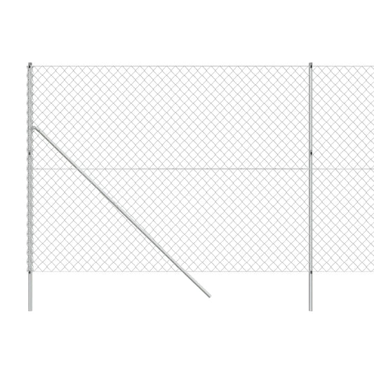 Cerca De Alambre Plateado 2x10 M / Vetonek_0