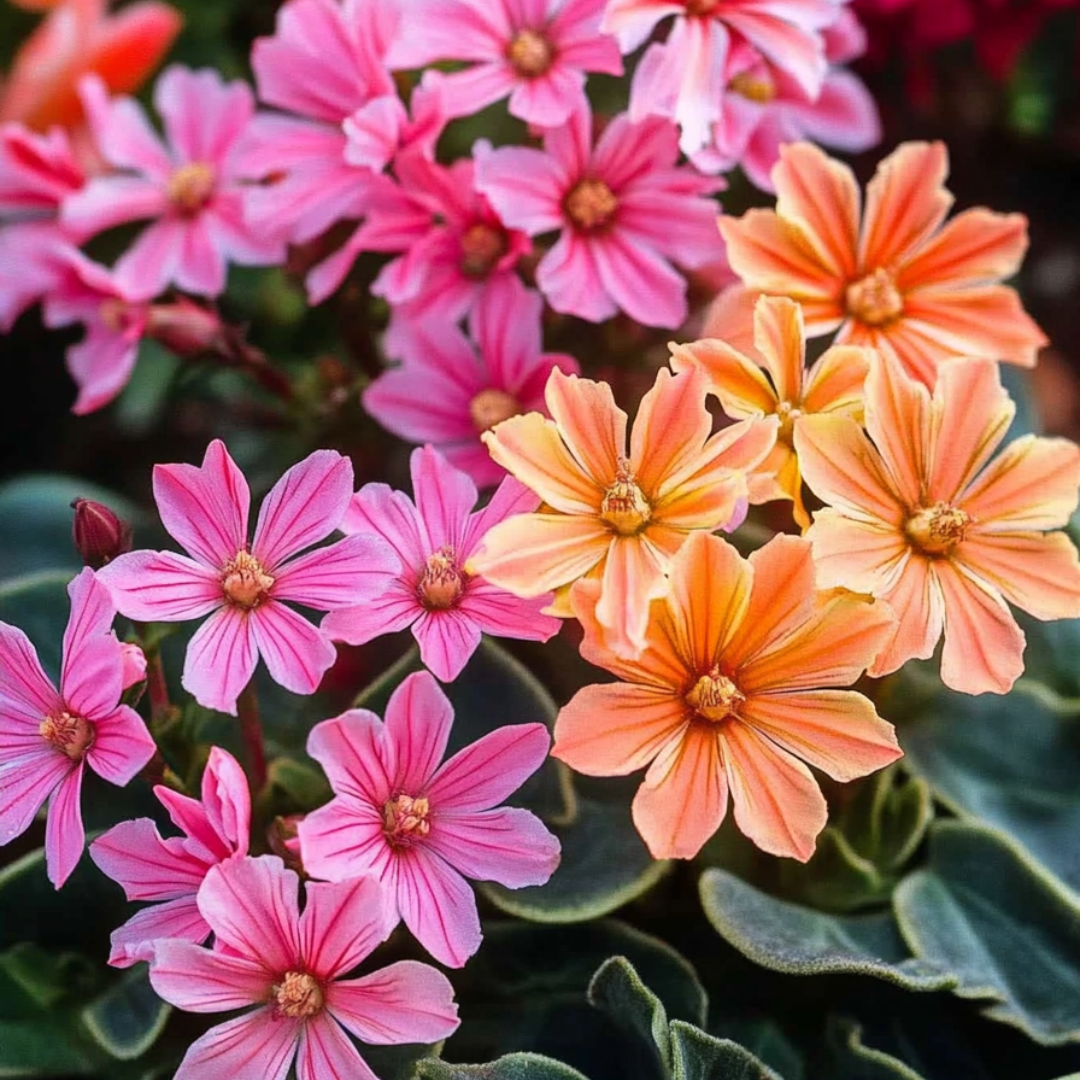 Siskiyou Lewisia - 3 Pzs - Lewisia Cotyledon - Altura 10-20cm - ⌀10cm_3