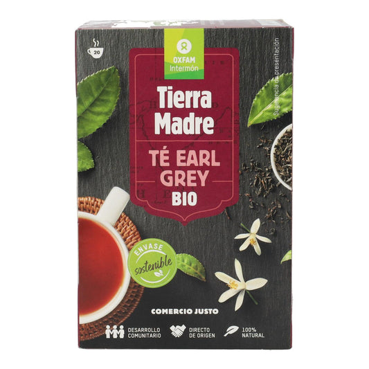 Chá Preto Earl Grey Biológico de Comércio Justo Tierra Madre Oxfam Intermón 40 g