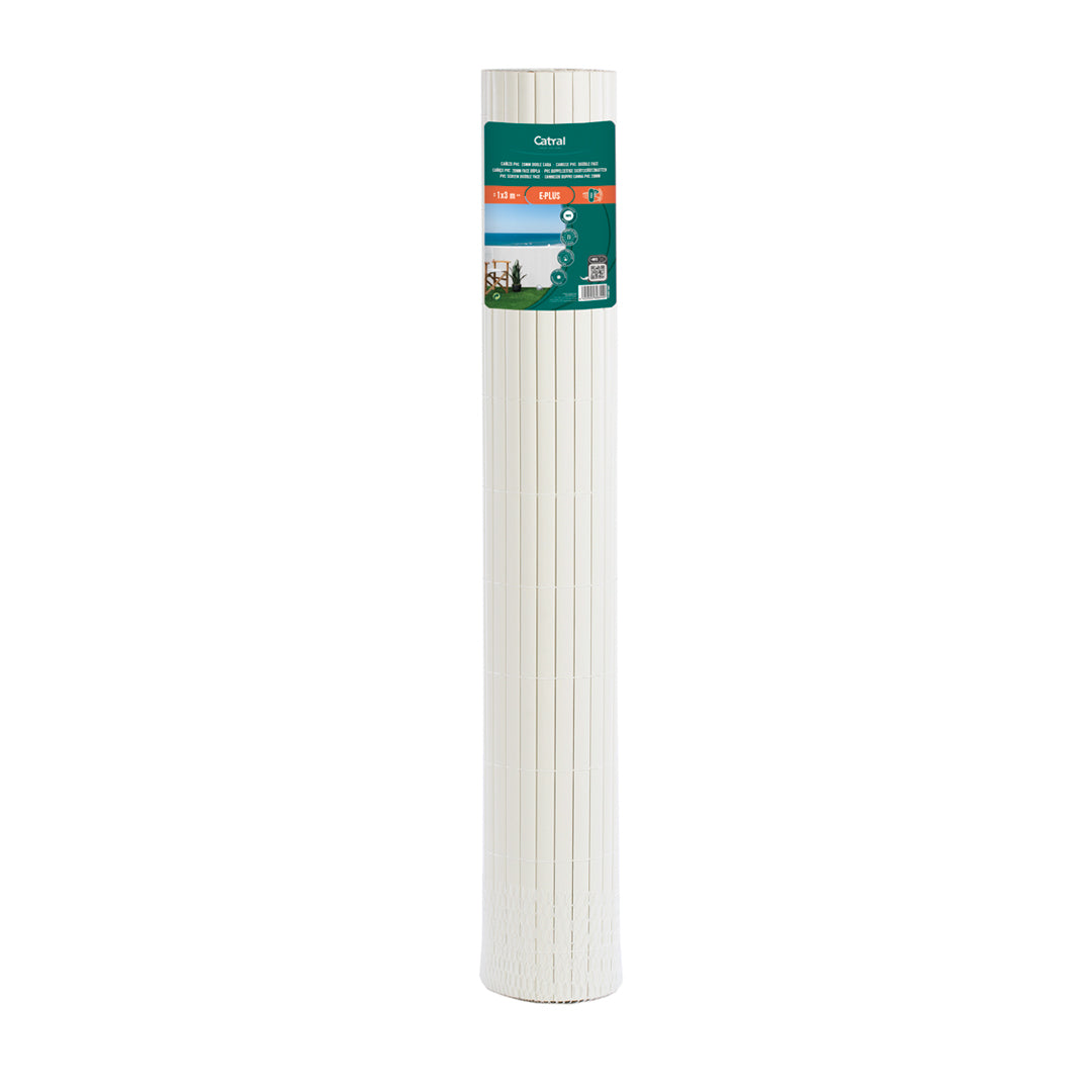 Cañizo Pvc E-plus D/c Blanco - Ideal Para Cerramientos Y Decoración 2x3 M / Multicolor_2