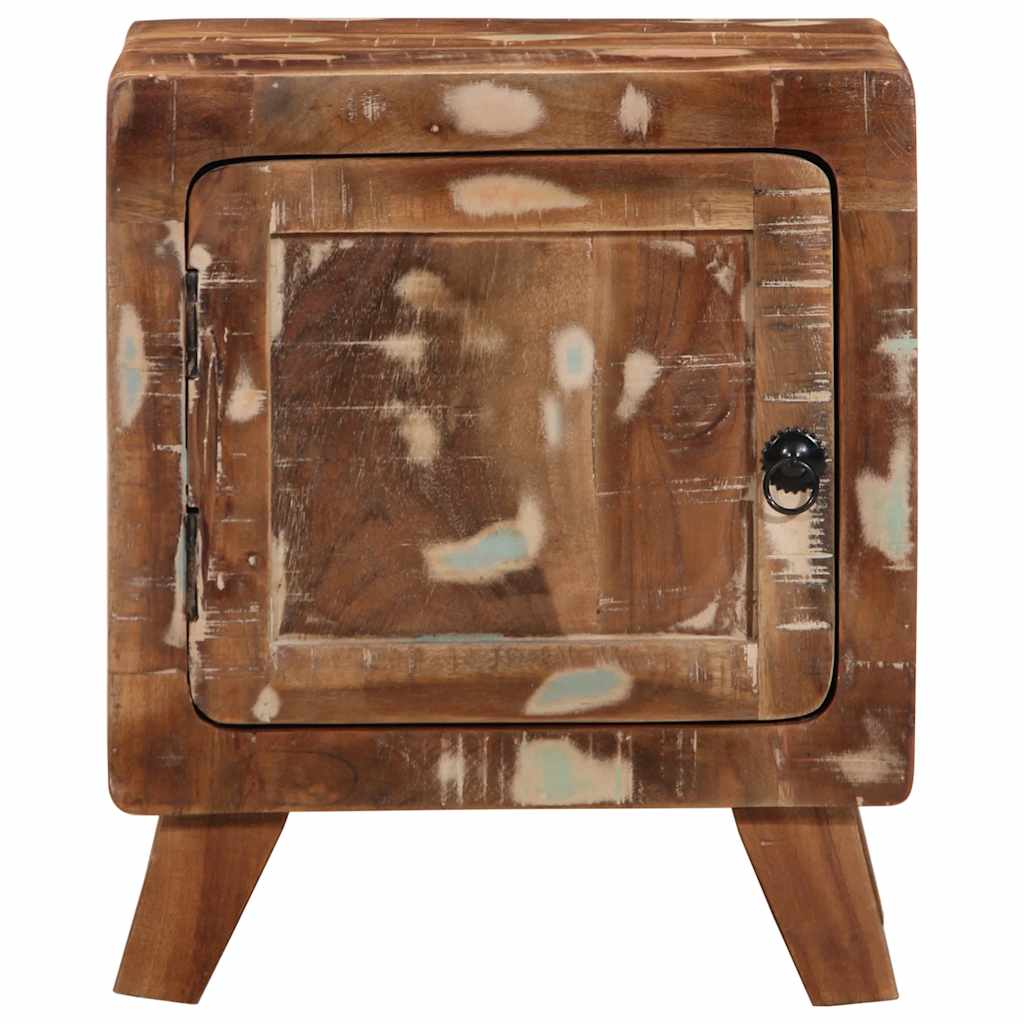 Mesilla De Noche 2 Uds 40x32x46 Cm Madera Maciza Reciclada_0