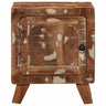 Mesa de cabeceira 2 unidades 40x32x46 Cm Madeira maciça reciclada