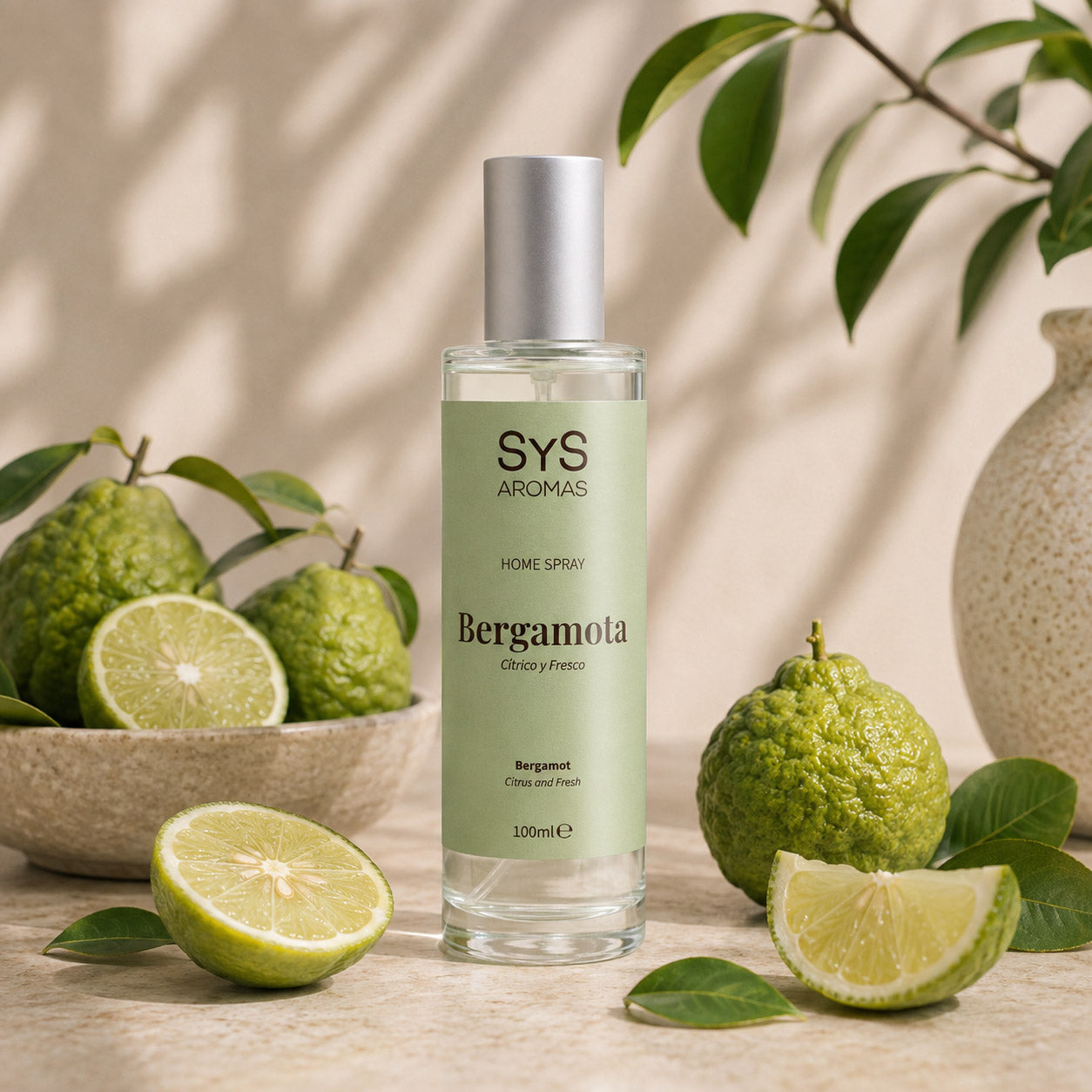 Ambientador Pulverizador Bergamota Origins SYS Aromas 100 ml | Aroma Cítrico y Floral | Equilibrante_2