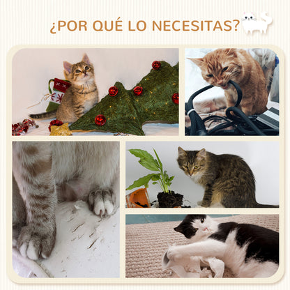 Pawhut Juego De Estanterías Para Gatos De 4 Piezas Con Hamaca Gris_5