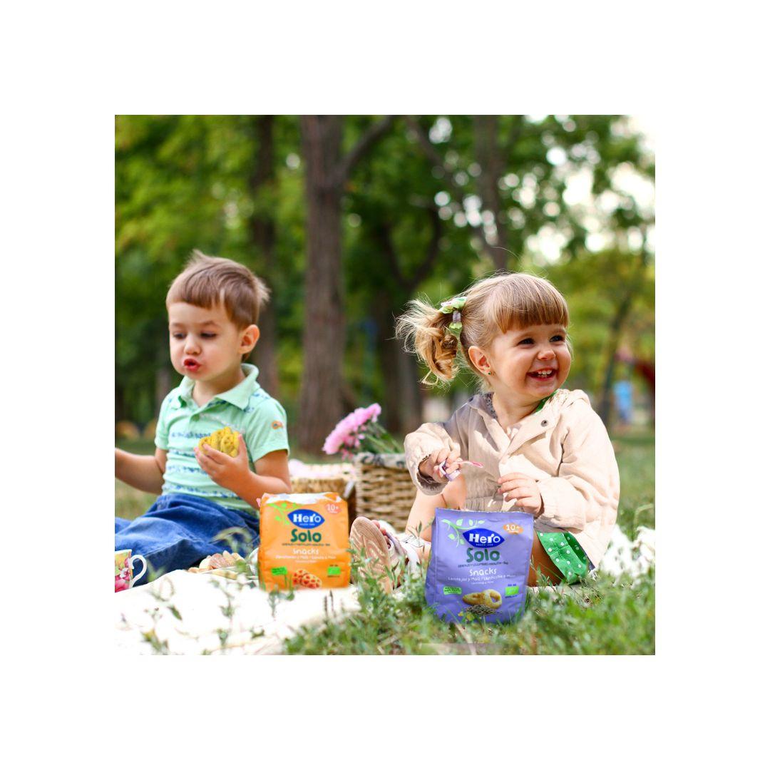 Snacks Biológicos de Cenoura e Milho 40g - Hero Solo