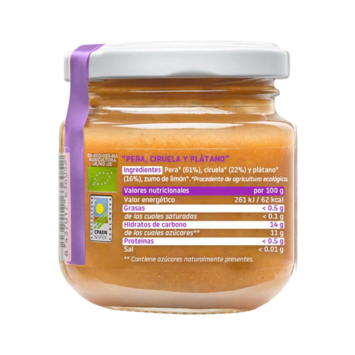 PROMOÇÃO 3x Pote Biológico de Pêra, Ameixa e Banana +6 meses Smileat 130g