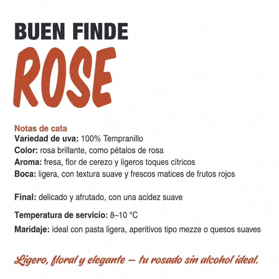 Vino Rosado Sin Alcohol 0,0% Tempranillo | Pack 6 Botellas X 750 Ml | Vino Rosado Desalcoholizado Fresco Y Afrutado_2