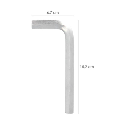 Llave Allen Standar Acero Cromo Vanadio Profesional 14 Mm. Llave Hexagonal, Llave Allen Taller Mecanica, Llave Allen Bricolaje