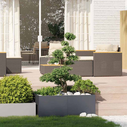 Jardinera Acero Gris Antracita 100x100x40 Cm_2