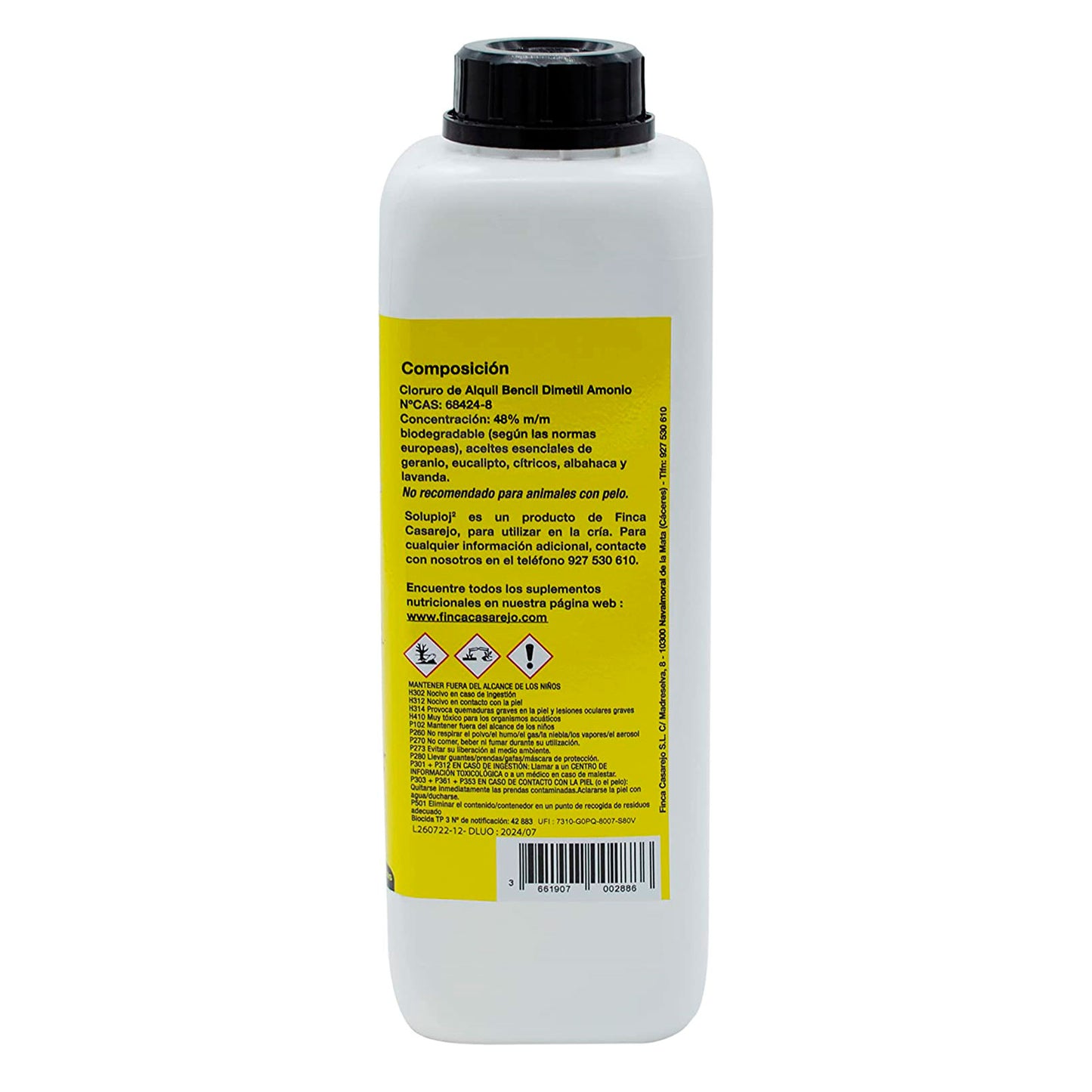 Solupioj (1 Litro) - Solución Biodegradable Para Eliminar Parásitos Externos Como Piojo, Ácaros, Garrapatas..._3