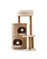 Árvore Para Gatos Horizonte, 3 Níveis, Madeira E Sisal