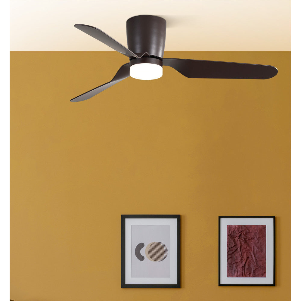 Ventilad 18w Dc Kochi Marron 3 Aspas Marron 5 Veloc. 3000k, 4000k, 6000k C/remoto Y Temporizador 132 D_3