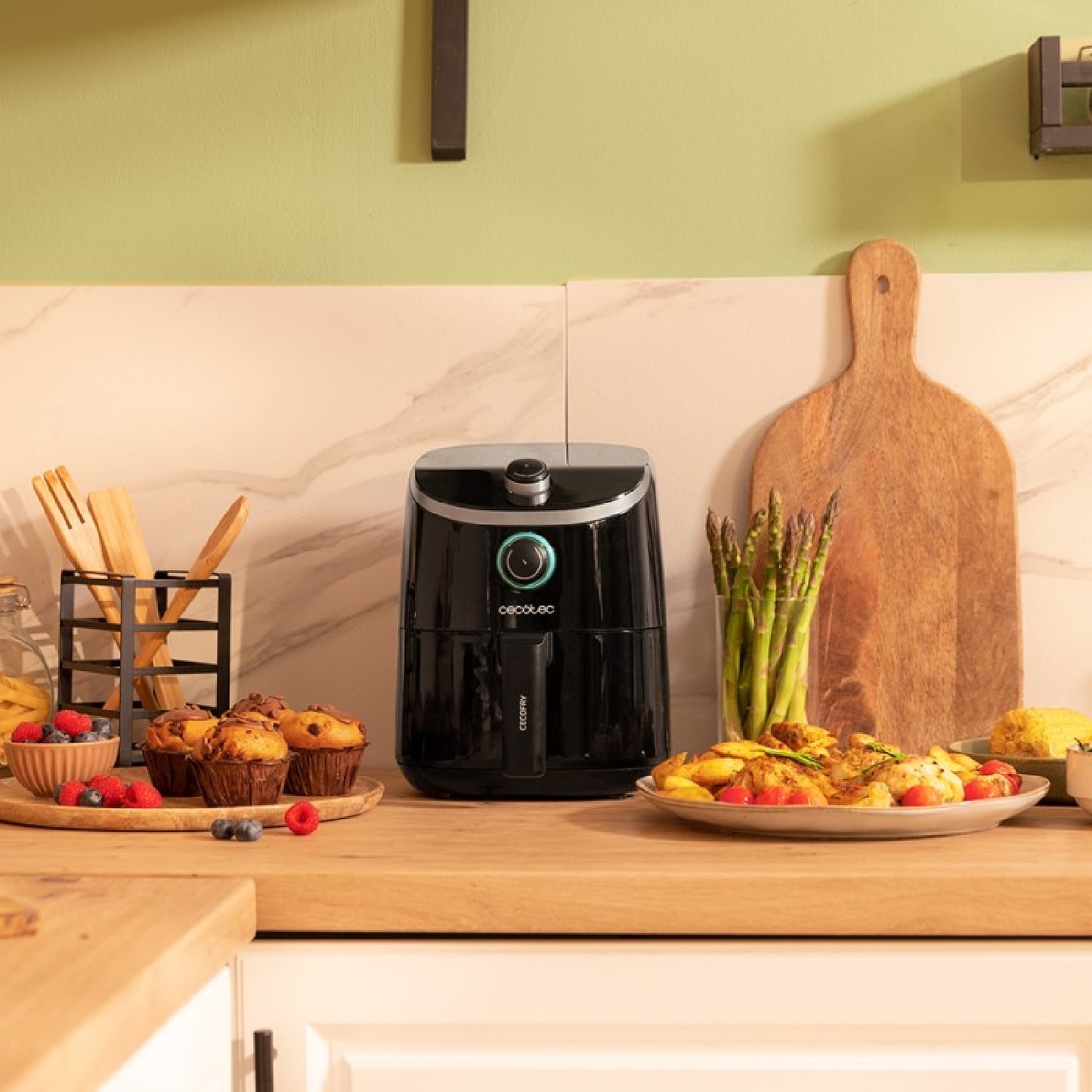 Freidora Sin Aceite De 2 L De Aire Caliente Cecofry Compact 2000. 900 W, Dietética, Manual Y Compacta, Tecnología Perfectcook, Termostato, Temperatu_3