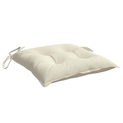 Vidaxl Cojines De Silla De Jardín 4 Uds Tela Oxford Crema 40x40x7 Cm_3