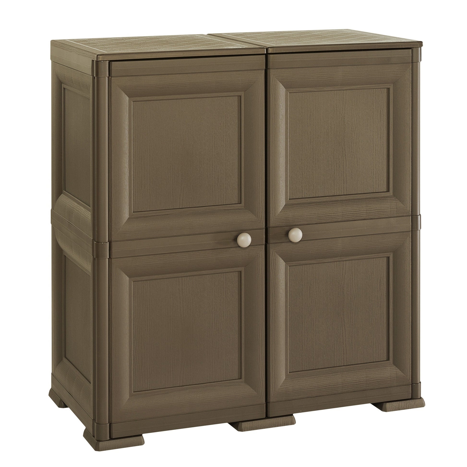 4 Estanterías Modulares Con Soporte Para 48 Botellas Wengué