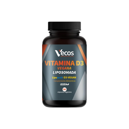 Vitamina D3 Vegana Liposovit® Vecos 90 Cápsulas | Salud Ósea E Inmune | 2000 Ui Por Cápsula_0