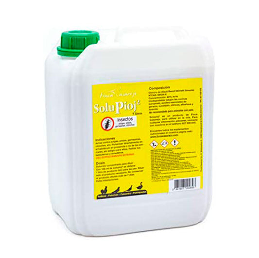 Producto Natural Contra El Ácaro Rojo - Elimina Piojos De Las Gallinas, Pulgas, Garrapatas Y Chinches Del Gallinero -5 L_0