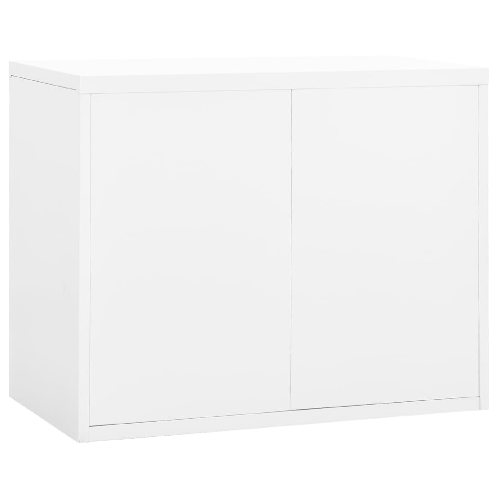 Armario Archivador De Acero Blanco 90x46x72,5 Cm_3