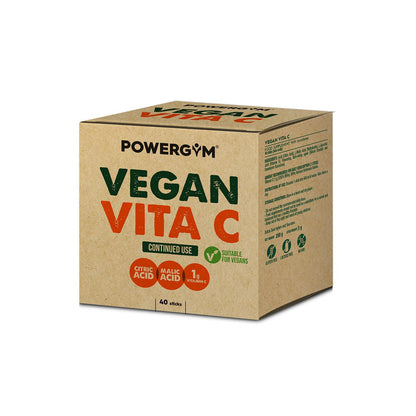 Vitamina C vegan para atletas Powergym 40 bastões