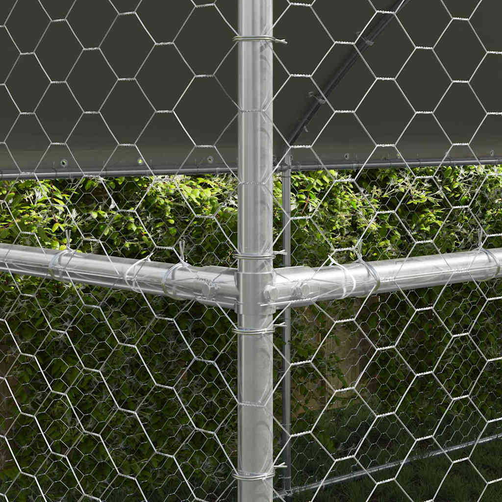 Refugio Para Perros 2 Pcs Plateado 4 X 2 X 2 M_2