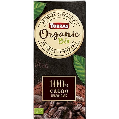 Chocolate Negro Vegan 100% Biológico Torras 100 gr