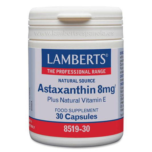 ASTAXANTINA COM VITAMINA E Lamberts 30 Cápsulas
