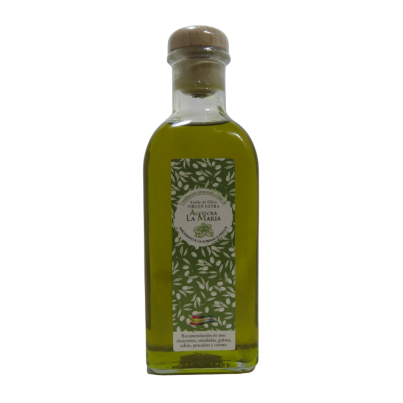 Aceite De Oliva Virgen Extra Macerado A La Albahaca 50 Cl Con Vertedor_0