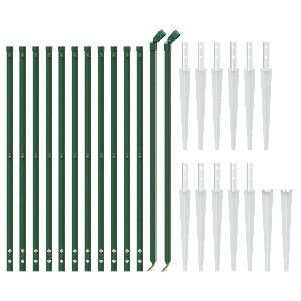 Cerca De Alambre Con Pinchos De Anclaje Verde 1,1x25 M / Vetonek_1