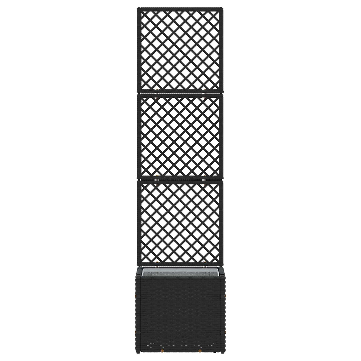 Jardín Enrejado Macetero Negro 35 X 30 X 135 Cm Metal_2