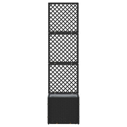 Jardín Enrejado Macetero Negro 35 X 30 X 135 Cm Metal_2