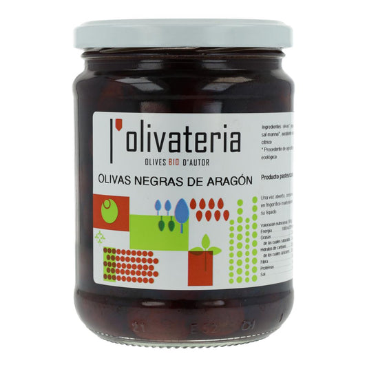 Azeitonas pretas de Aragão BIO Olivateria 225g
