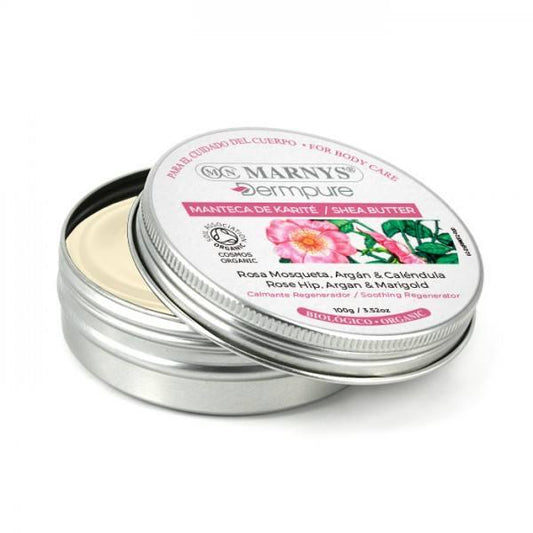 Manteiga de Karité Biológica Rosa Mosqueta+Argan+Calêndula, Marnys