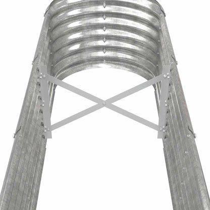 Jardinera Arriate Acero Galvanizado Plata 332x40x36 Cm_4