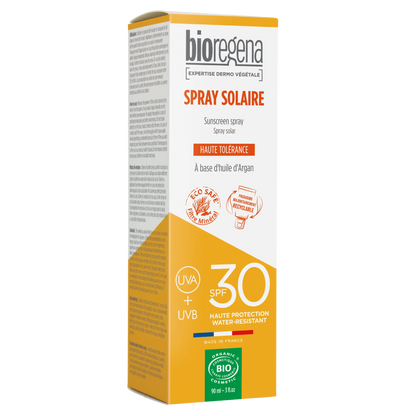 Spray Protetor Solar Hipoalergénico FPS 30 da Bioregena 90 ml
