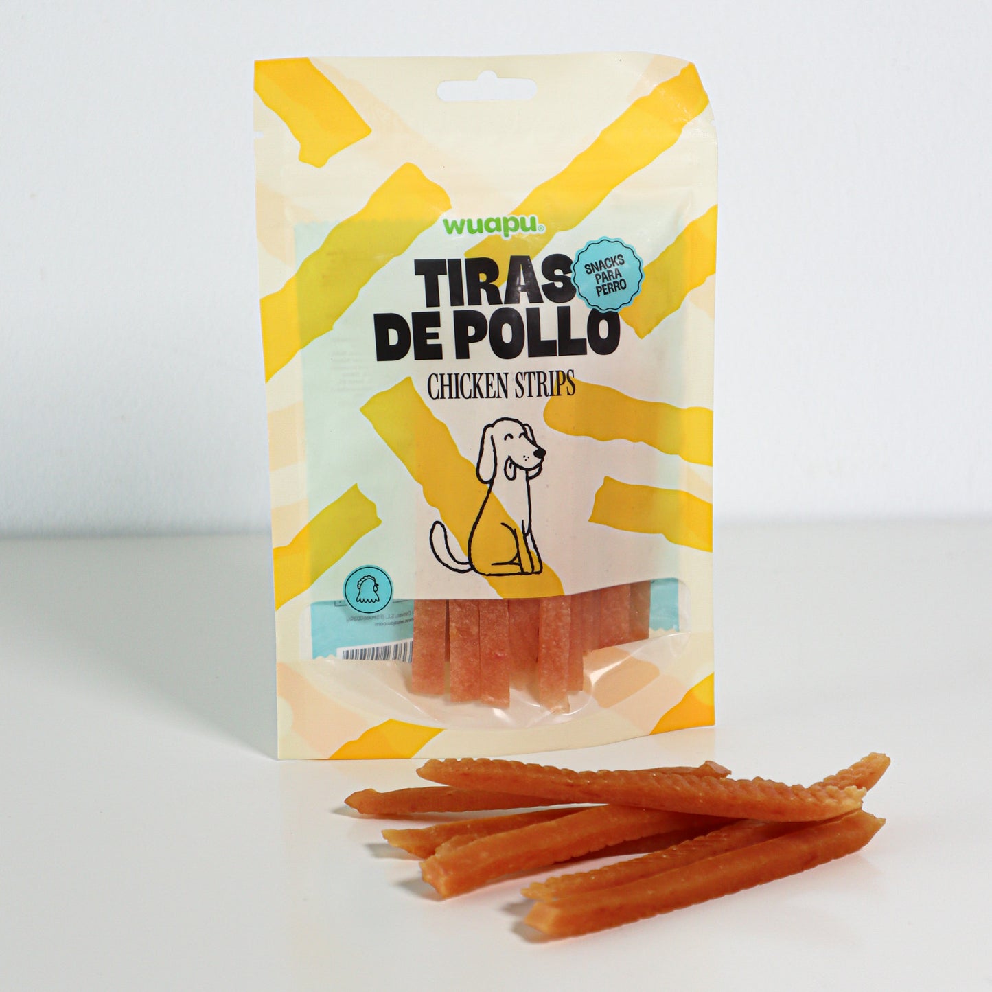 Snack Para Perro En Tiras De Pollo Desecado Wuapu 500gr_2