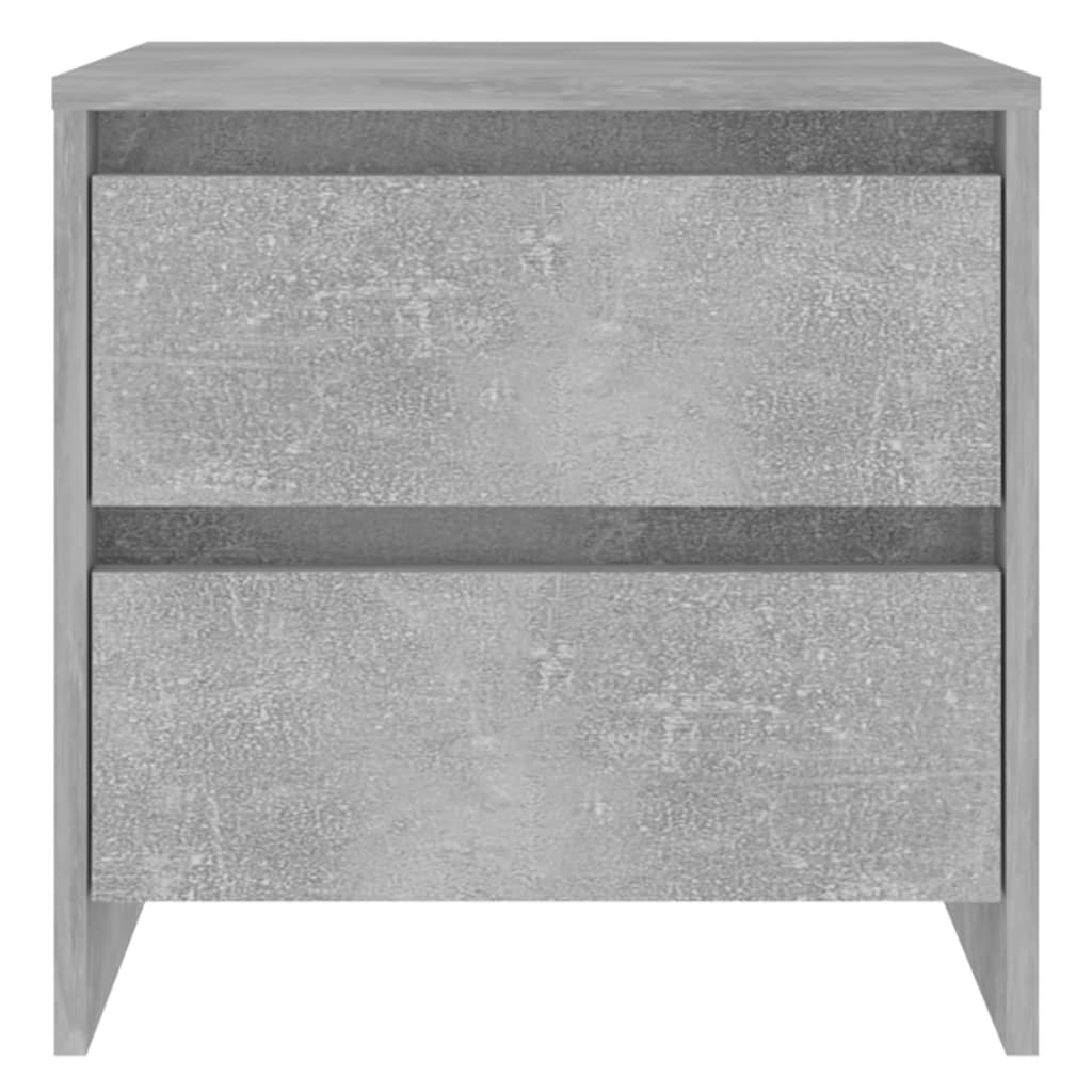 Mesitas De Noche 2 Uds Madera De Ingeniería Gris Hormigón_2