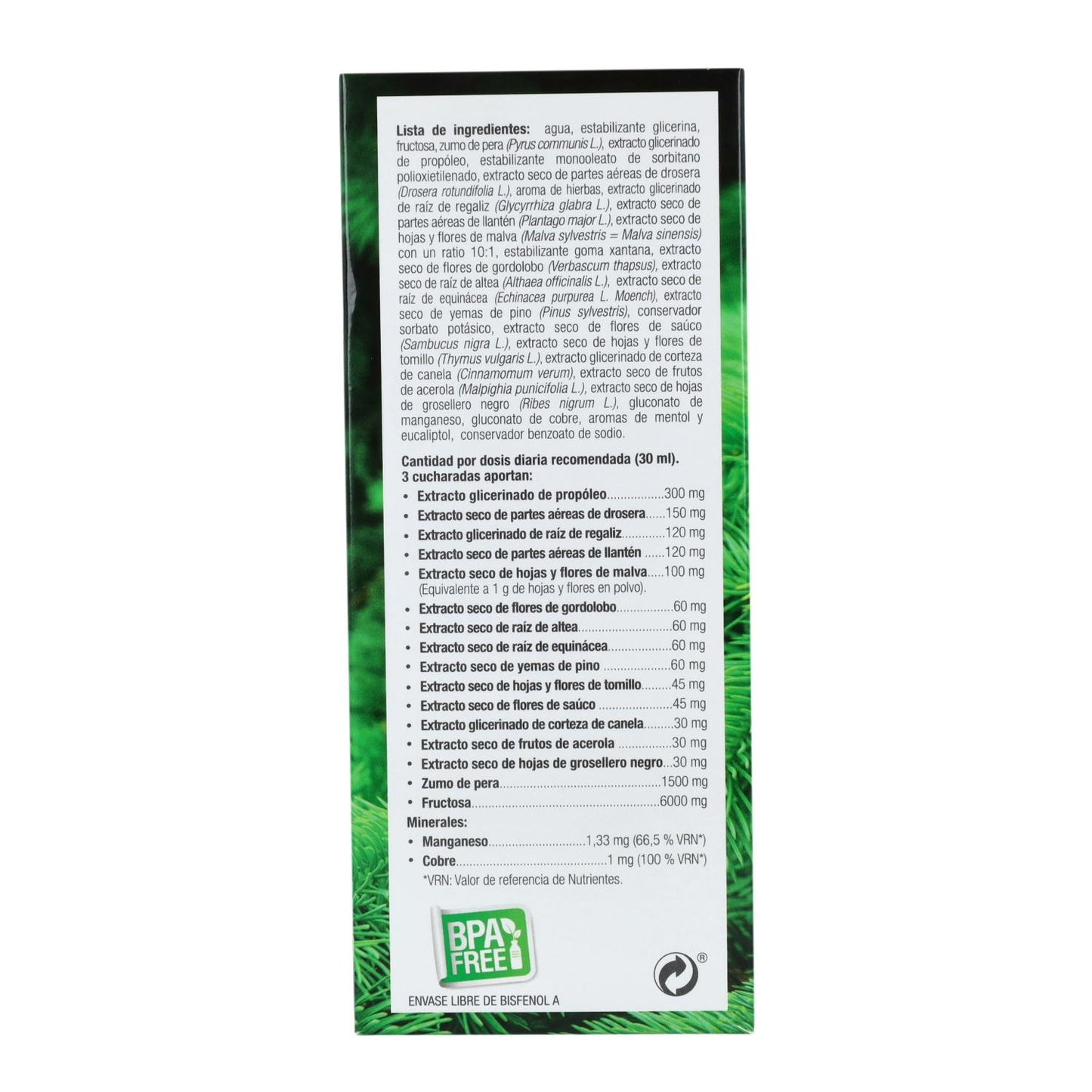 EMBALAGEM Protecsapin Natysal Xarope 250 ml