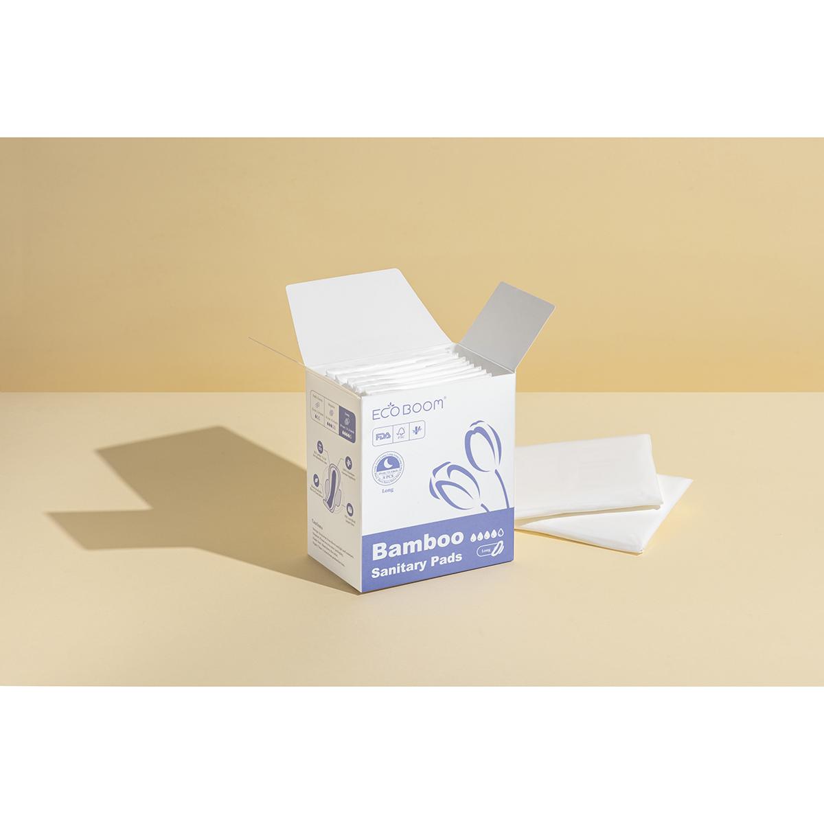 Almofadas de fibra de bambu biodegradáveis ​​Super Ecoboom, 8 unidades