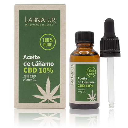 Aceite Puro de CBD 10% Labnatur 30 ml | Cáñamo | Hidratante, Calmante y Reafirmante | Piel Sensible y Madura_0