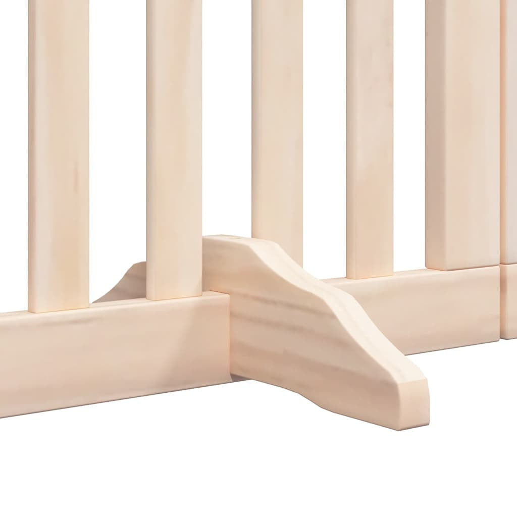 Vidaxl Puerta Para Perros Plegable 15 Paneles Madera De Álamo 750 Cm_4