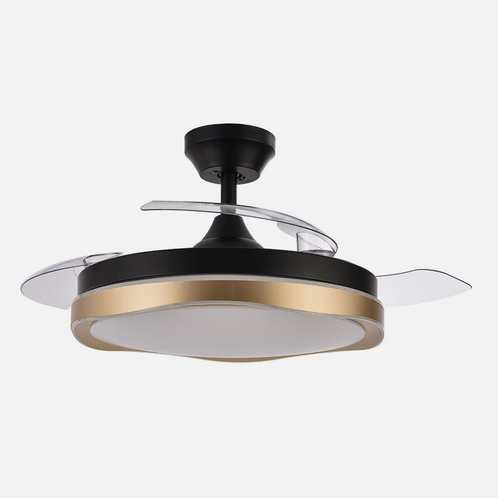 Ventilador Dc Blondi Negro/oro 3aspas 107d 7200lm 6vel 3000k,4500k,6000k, Remoto+temporizador+memoria_3