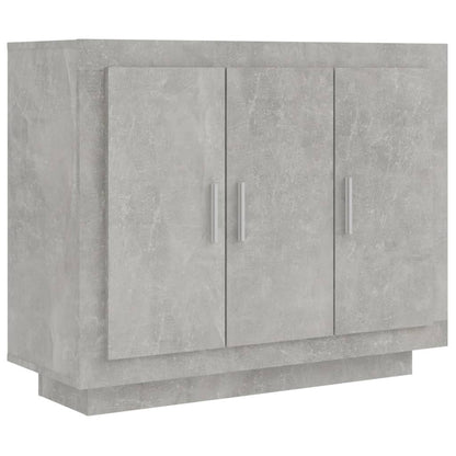 Aparador De Madera Contrachapada Gris Hormigón 92x35x75 Cm / Vetonek_5